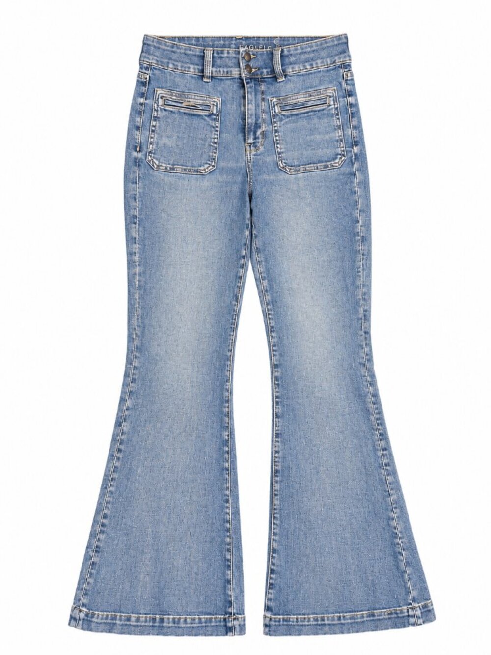 American Eagle Super Hi‑Rise Flare Jeans 10 Short Next Level Stretch  Pre‑owned,